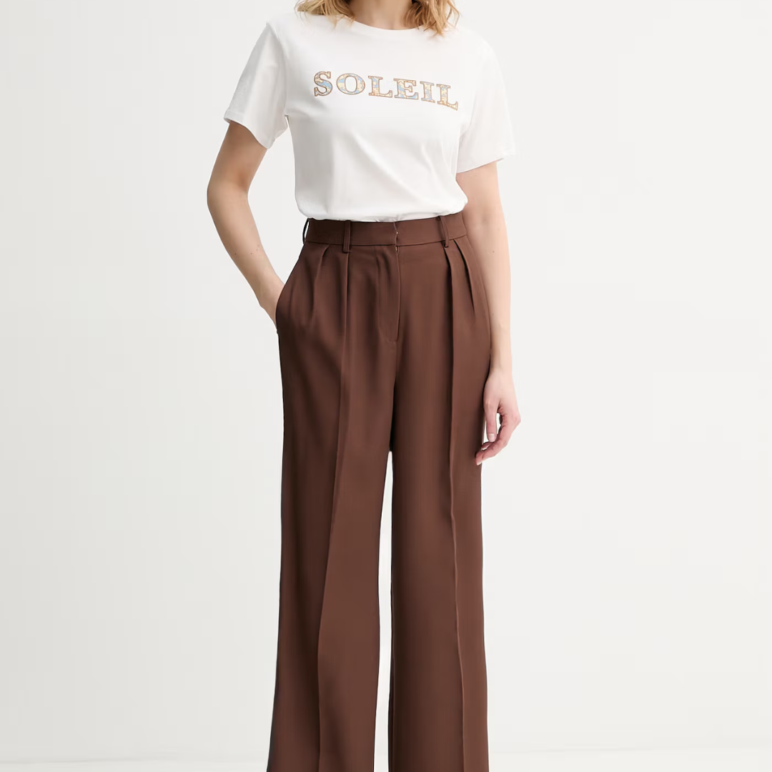 1FF0101-507 [MAX MARA WEEKEND] T-Shirt Bianco Stampa Soleil White (SS26) #WKDBORACO-004 (C-EU-E)