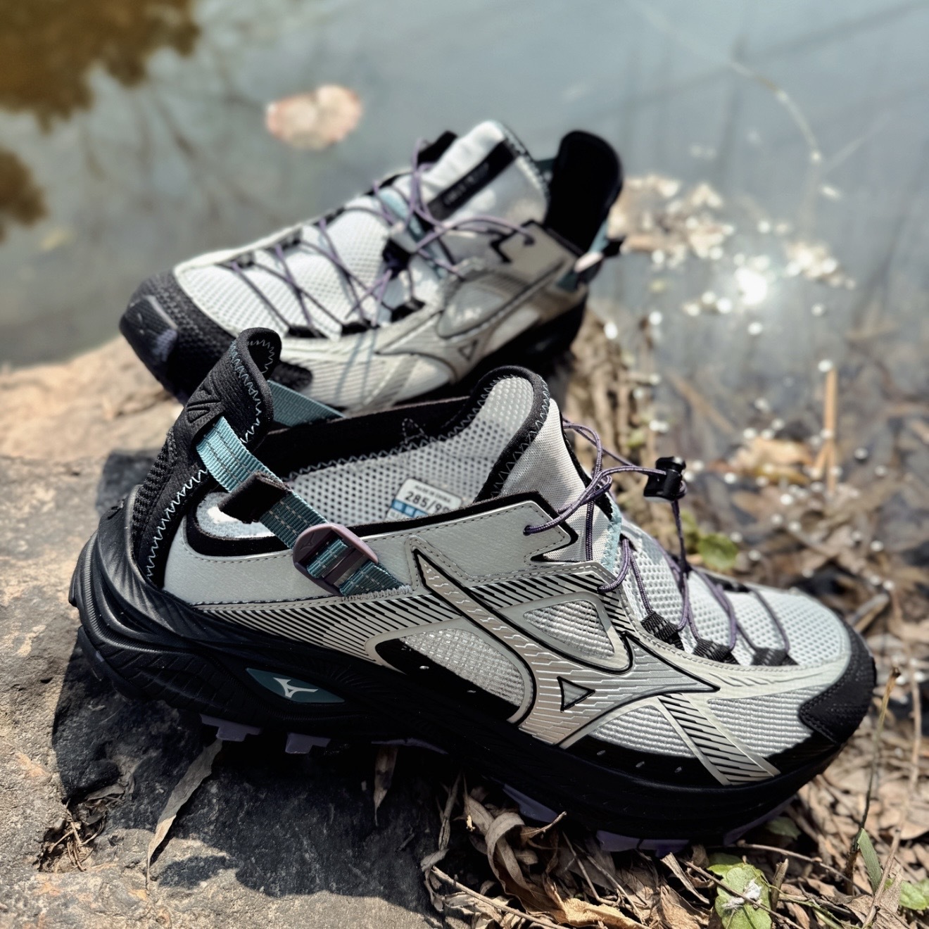 MIZUNO RACER TRAIL SE V2 灰黑 藍 溯溪鞋 透氣 美津濃 D1GH261203