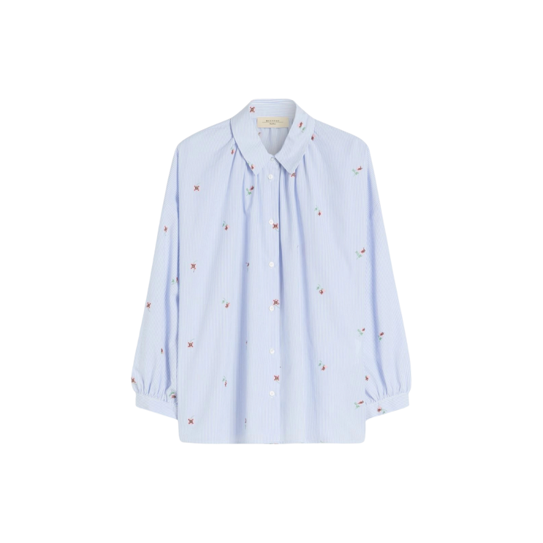 1FF0101-508 [MAX MARA WEEKEND] Shirt Riga Azzurra Blue (SS26) #WKDBUTTERFLYCO-002 (C-EU-E)