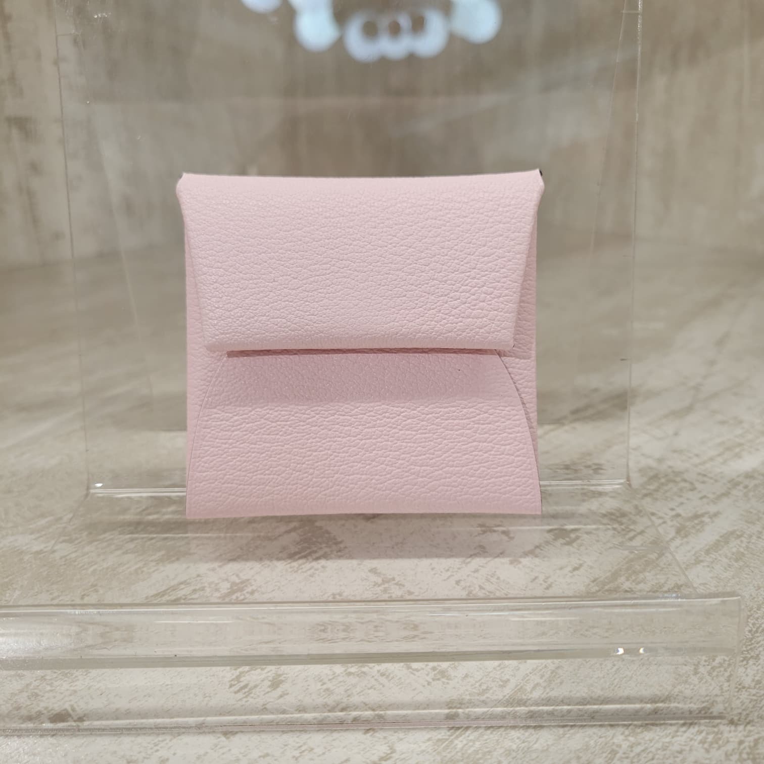 HERMES BASTIA M7 ROSE DARLING CHEVRE MYSORE 戀愛粉 山羊皮