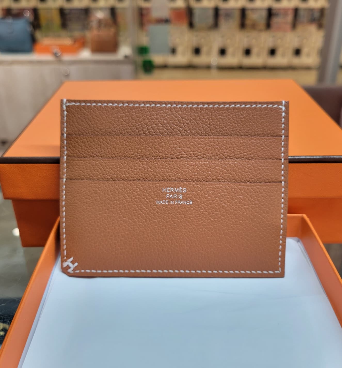 HERMES H Sellier card holder GOLD 金棕色 卡套
