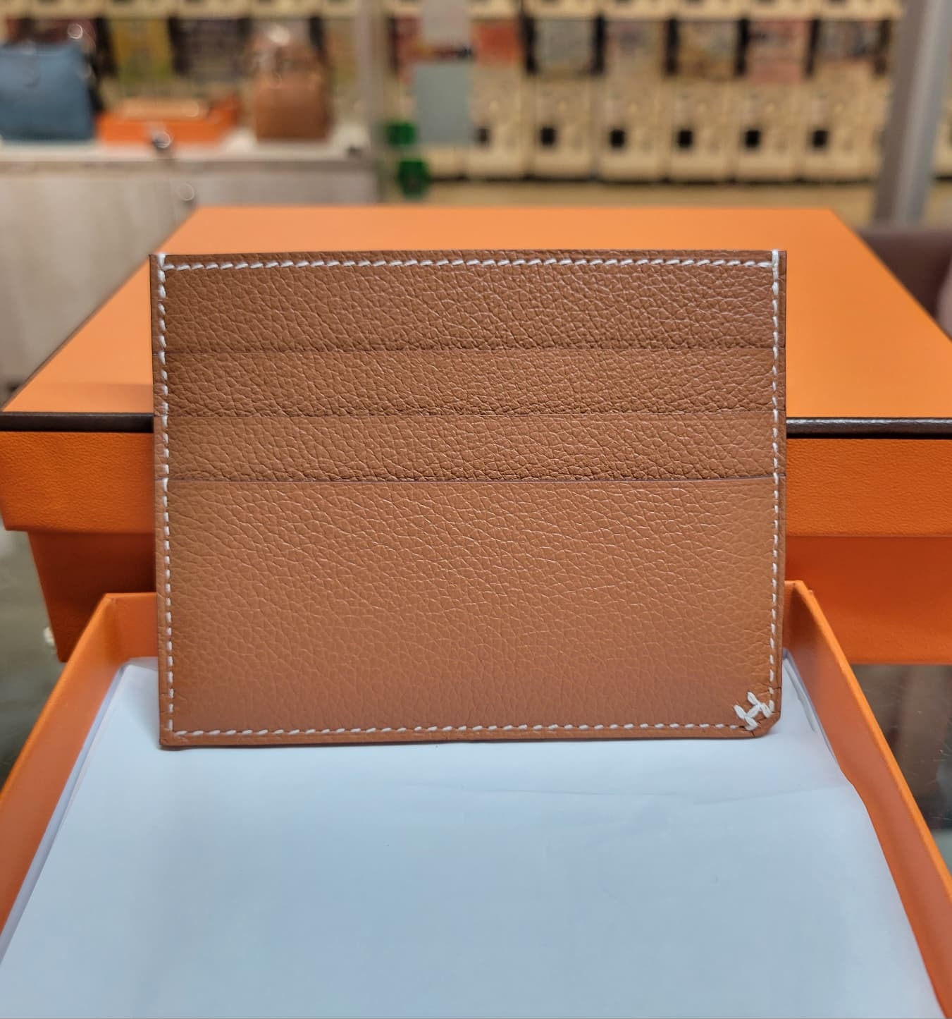 HERMES H Sellier card holder GOLD 金棕色 卡套