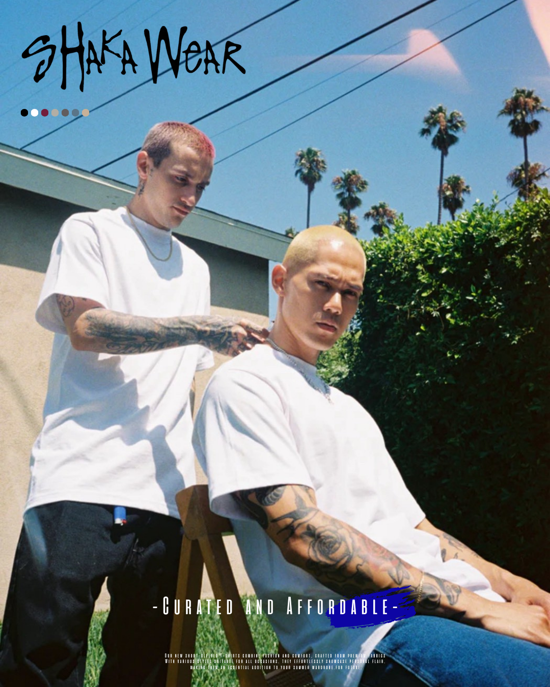 Shaka Wear 世界經典美式重磅落肩短T