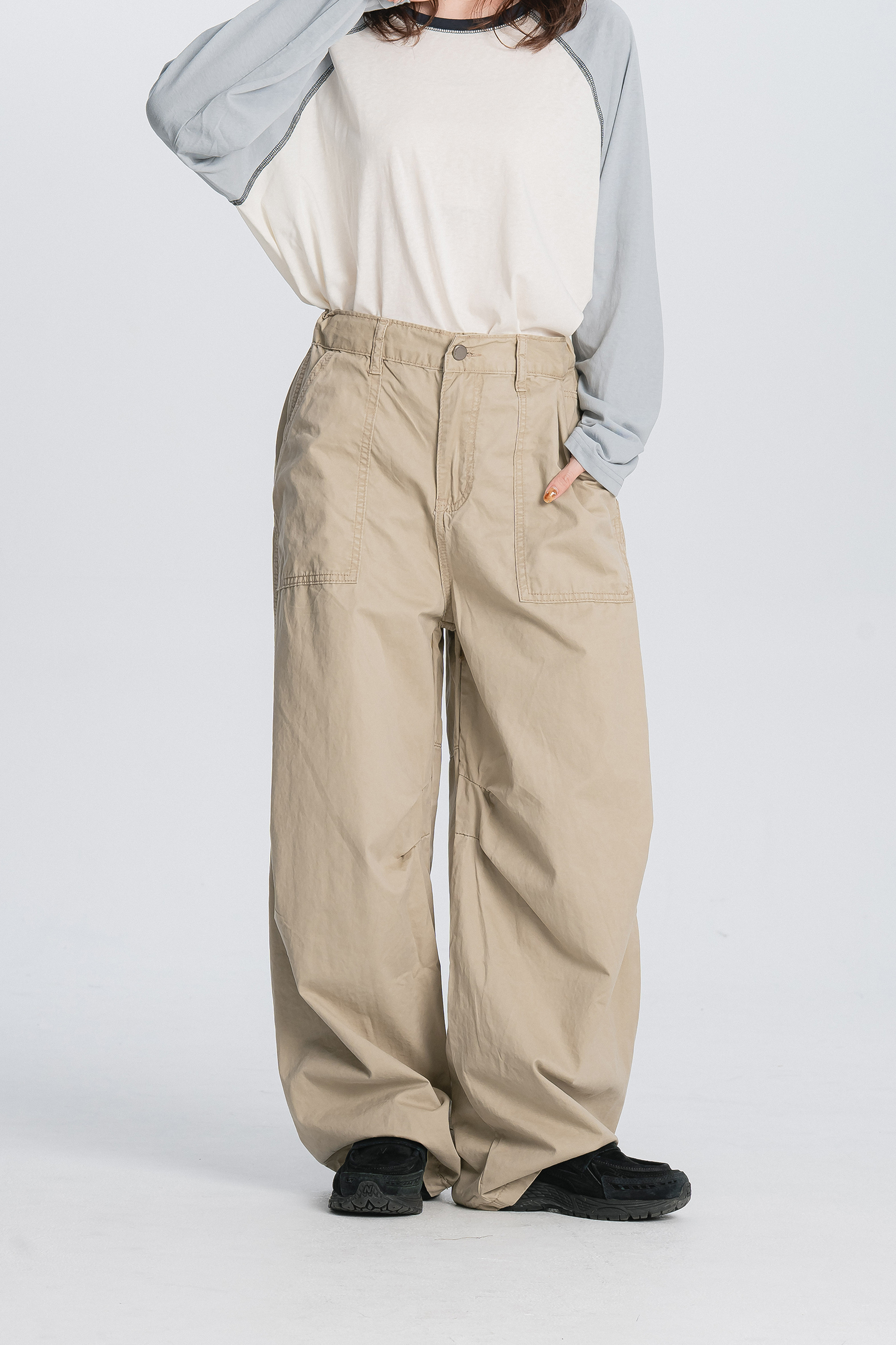 Fresh Start｜薄料款降落傘工作長褲