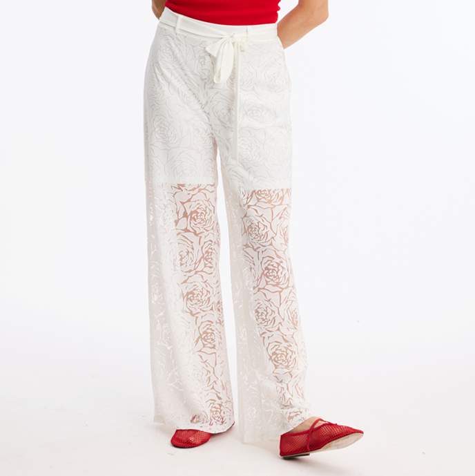 1LU0330-159 [LEO & UGO] Trousers White #TEWP566-WHITE (EU)