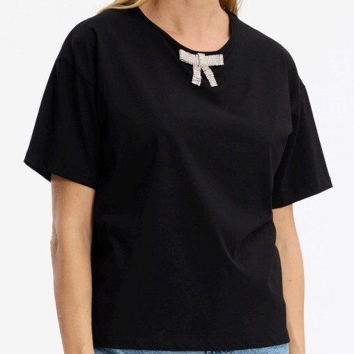 1LU0330-168 [LEO & UGO] T-Shirt Black #TEJ967-BLK (EU)