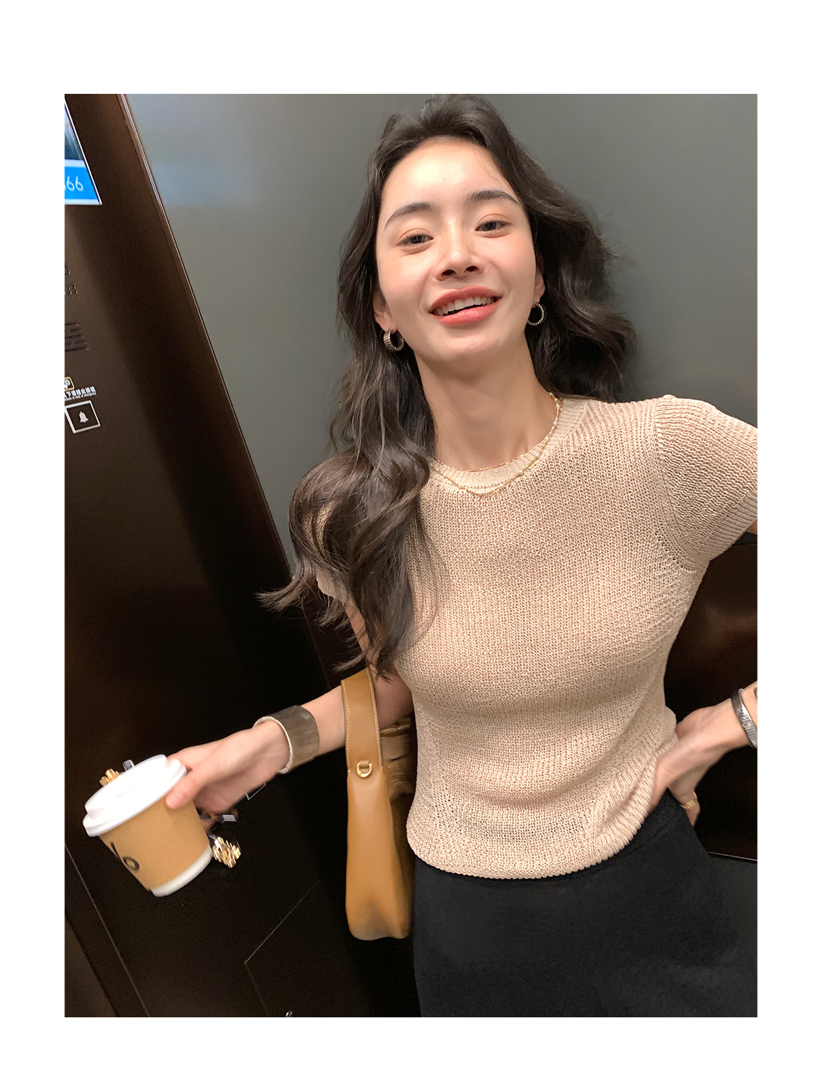 涼感針織 休閒圓領上衣(多色)