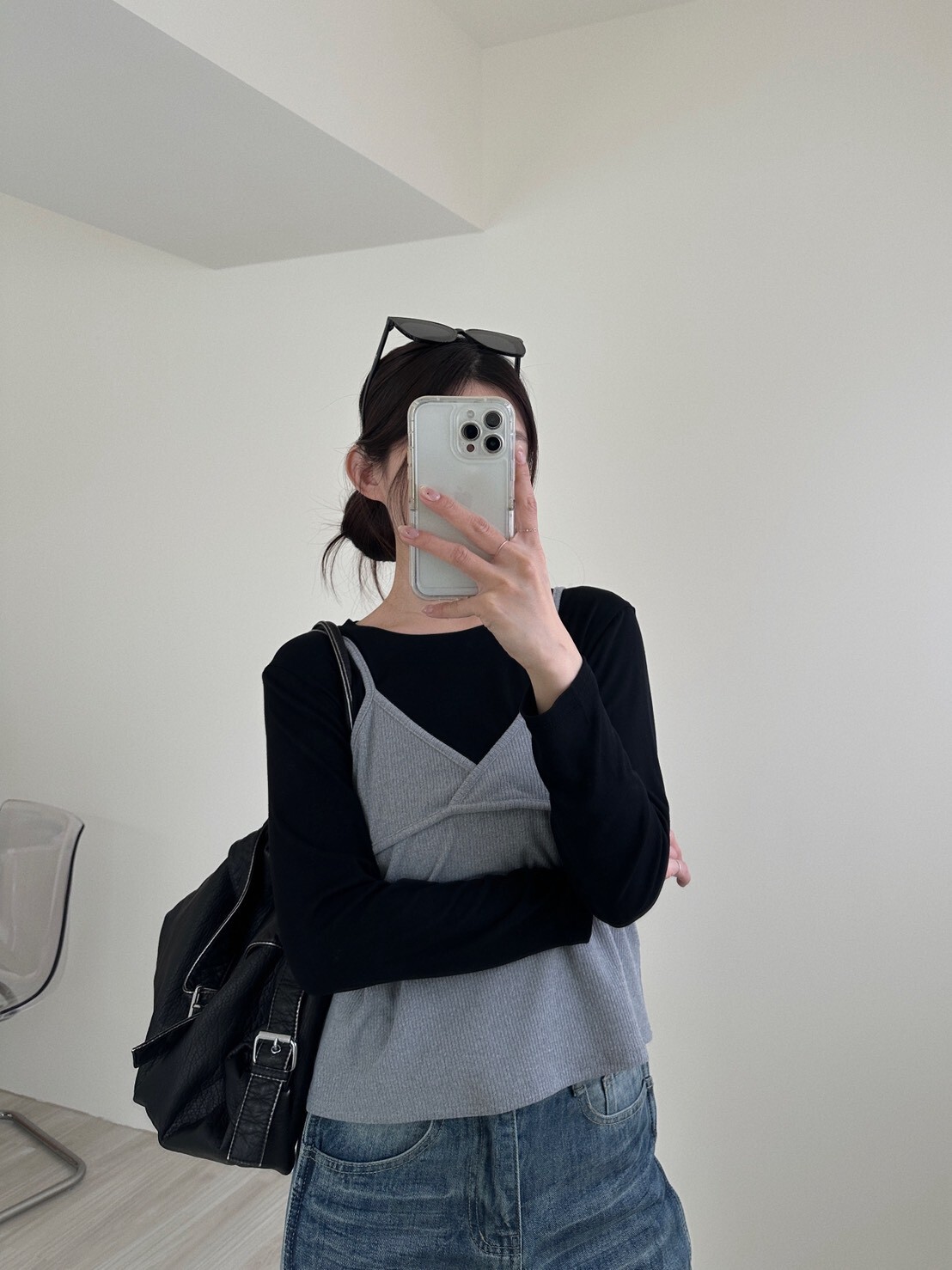 不想太單調兩件式長袖＋背心