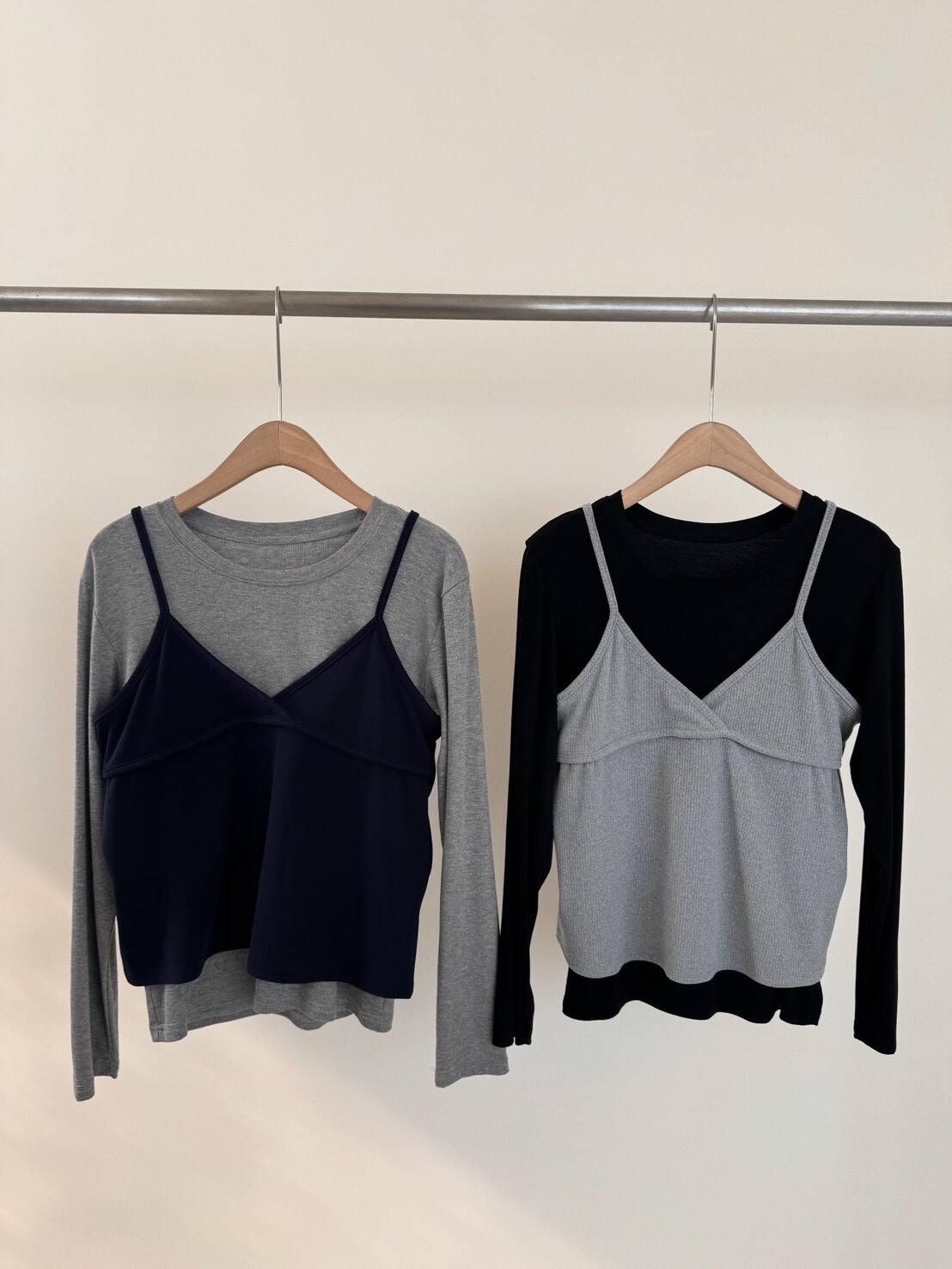 不想太單調兩件式長袖＋背心