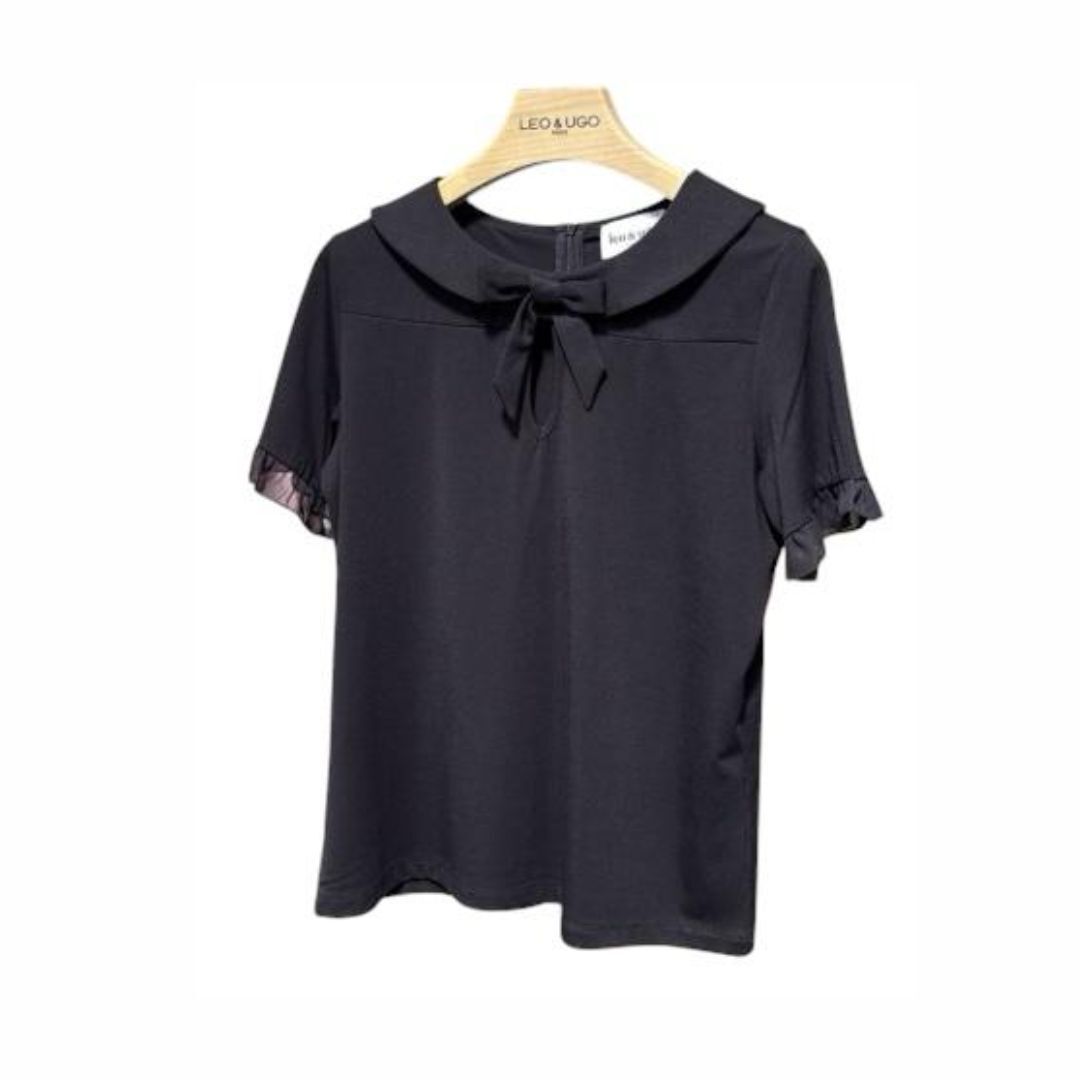 1LU0330-170 [LEO & UGO] T-Shirt Black #TEJ988-BLK (EU)