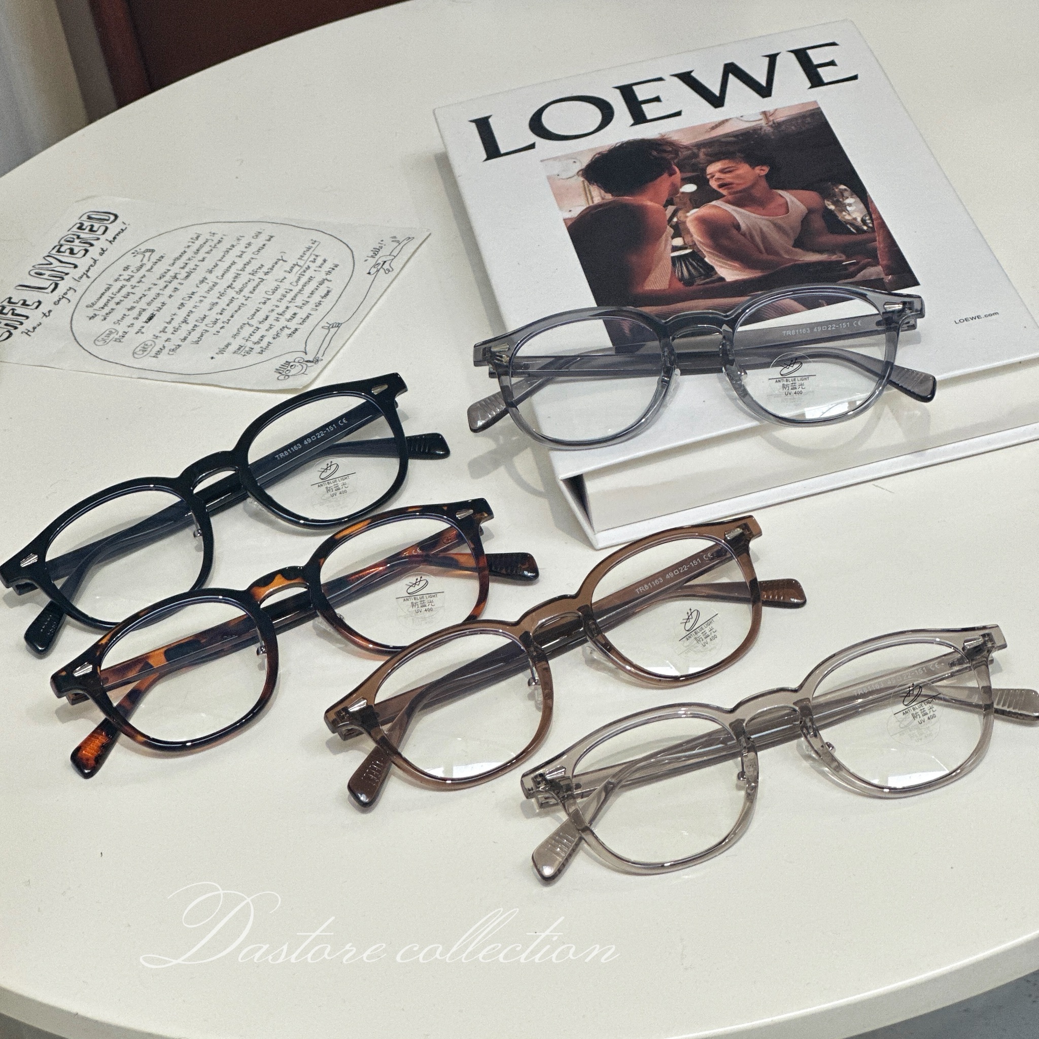 🇰🇷s0181163高級感抗藍光方圓框眼鏡