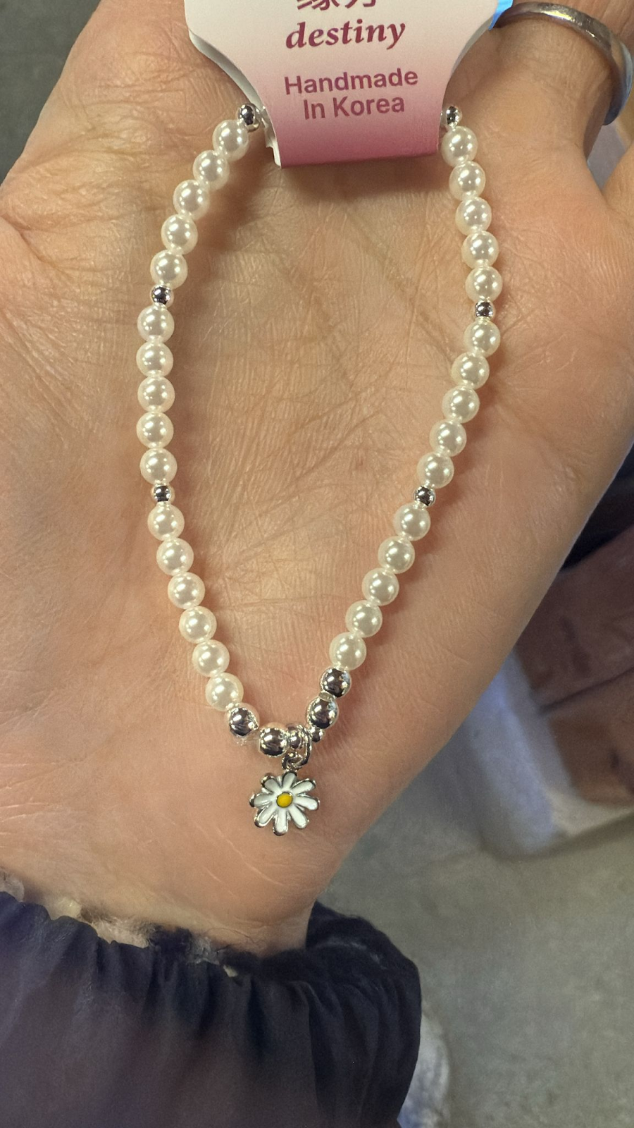 XK002 奉恩寺手串飾物系列 花花緣份手串 珍珠