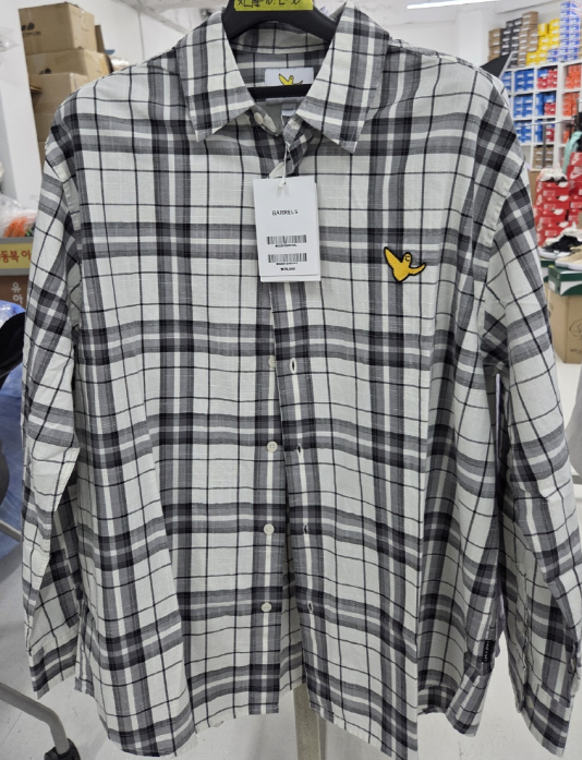 【直播】小飛人 LX033049 格仔恤衫