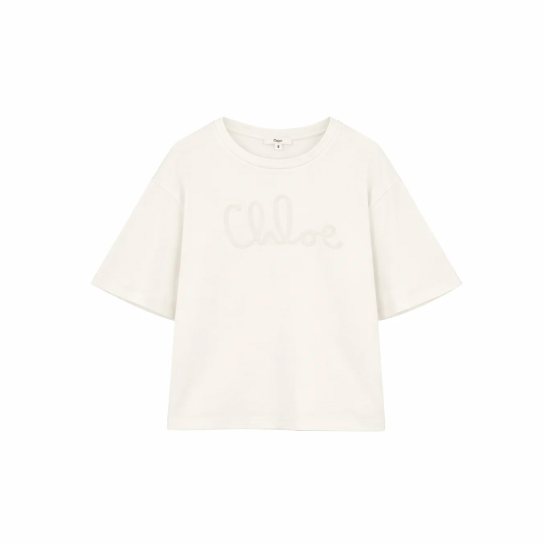 1FF0101-457 [CHLOE] Kids T-Shirt Offwhirt (SS26) #C20858BCO117/C20858CCO117 (C-EU-E)