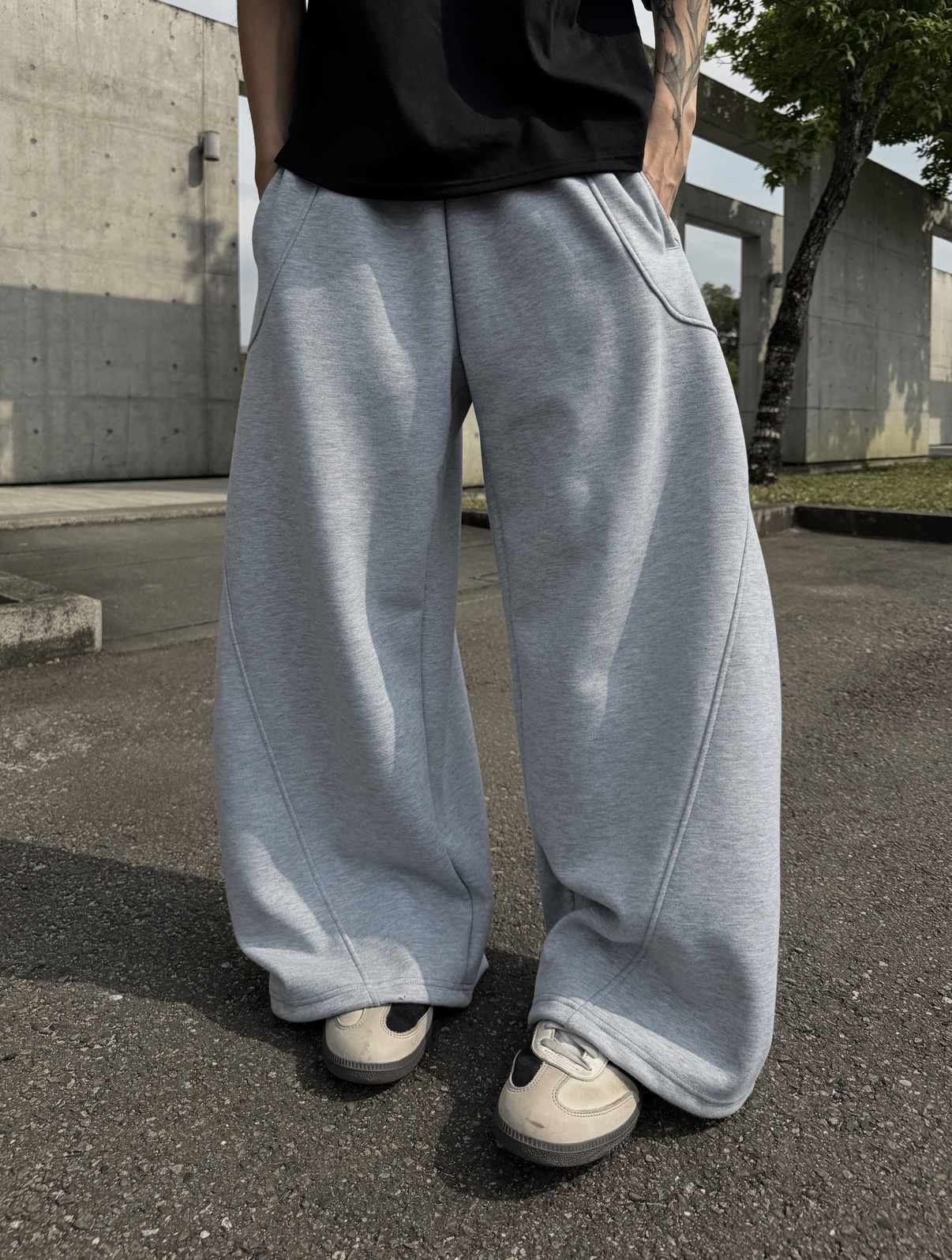 (現貨) 韓系重磅彎刀棉褲