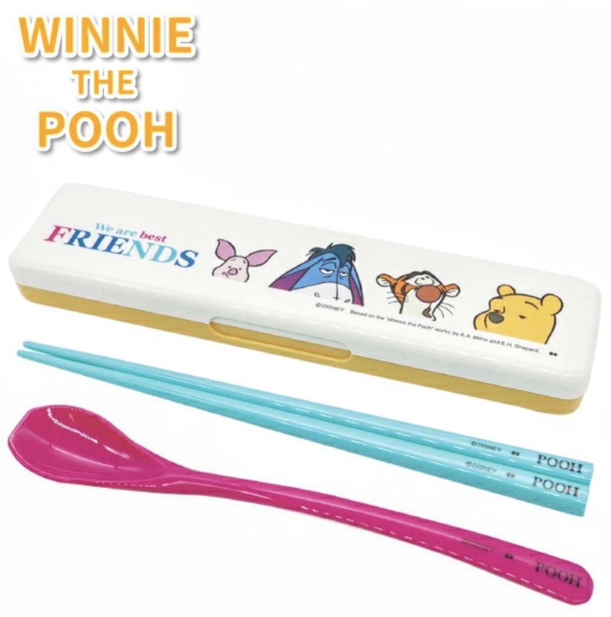 【激烈大優惠】JP Pooh Friend ‘s 餐具套裝連盒 6341 TK260330