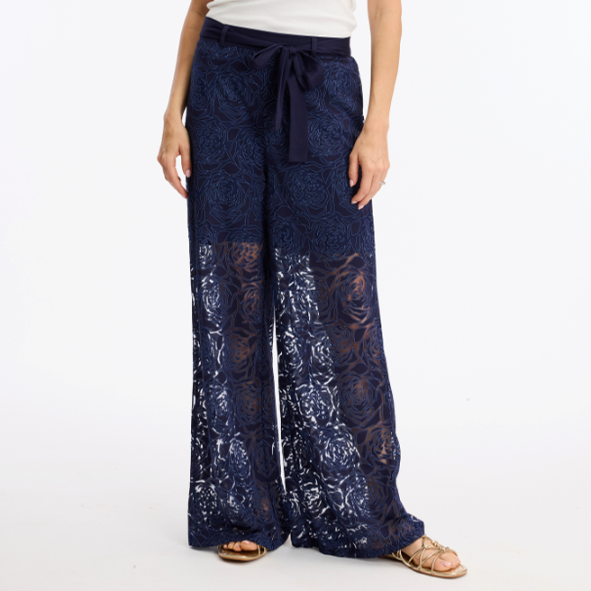 1LU0330-158 [LEO & UGO] Trousers Navy #TEWP566-NAVY (EU)