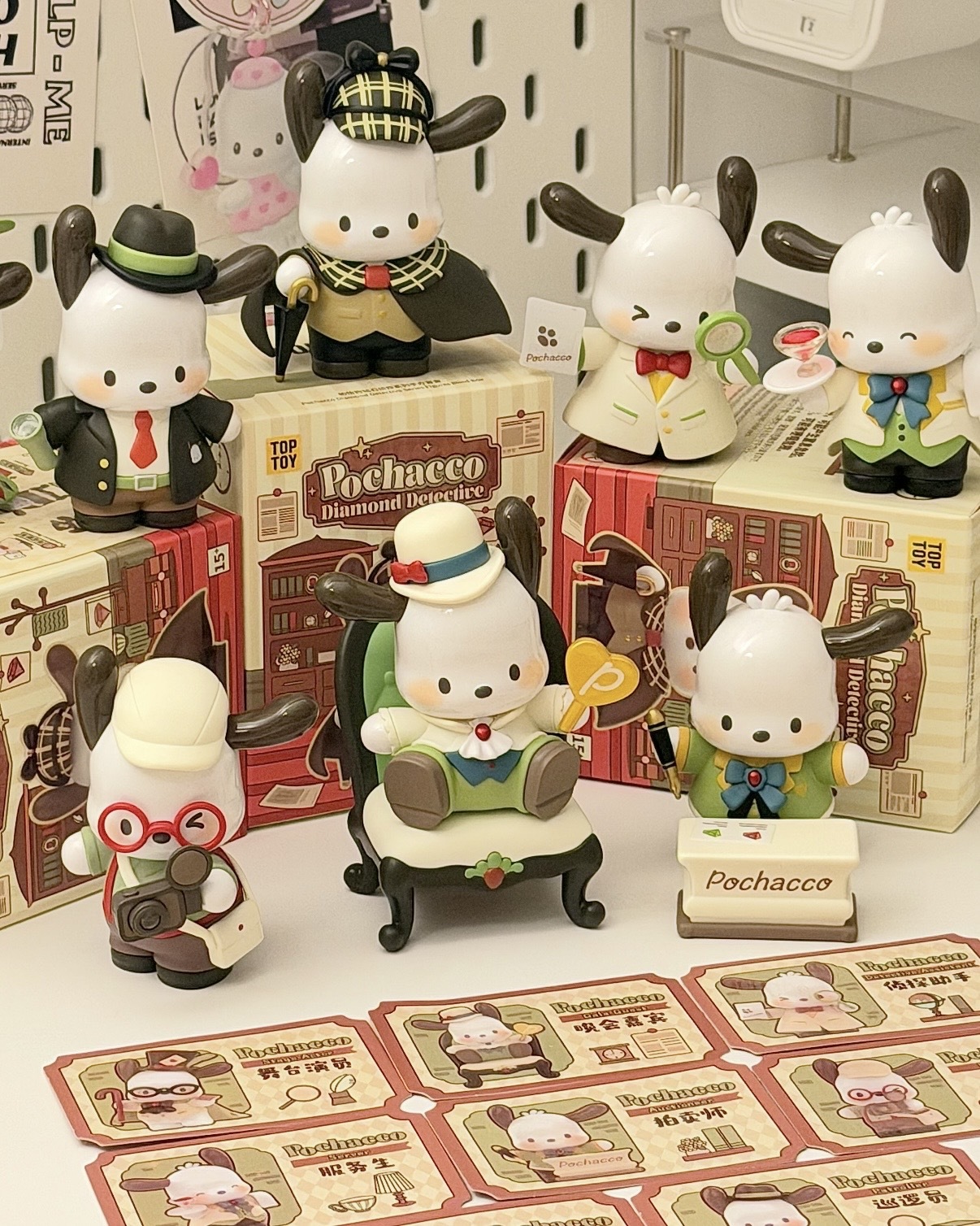 SANRIO 三麗鷗家族 POCHACCO 帕恰狗 鑽石偵探系列 公仔 擺設 盲盒 / 預購