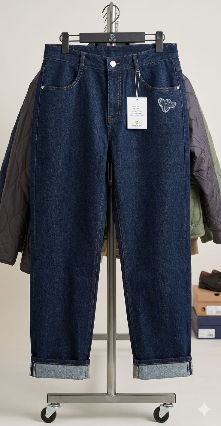 【直播】小飛人 LX033050 牛仔褲 (深藍色)