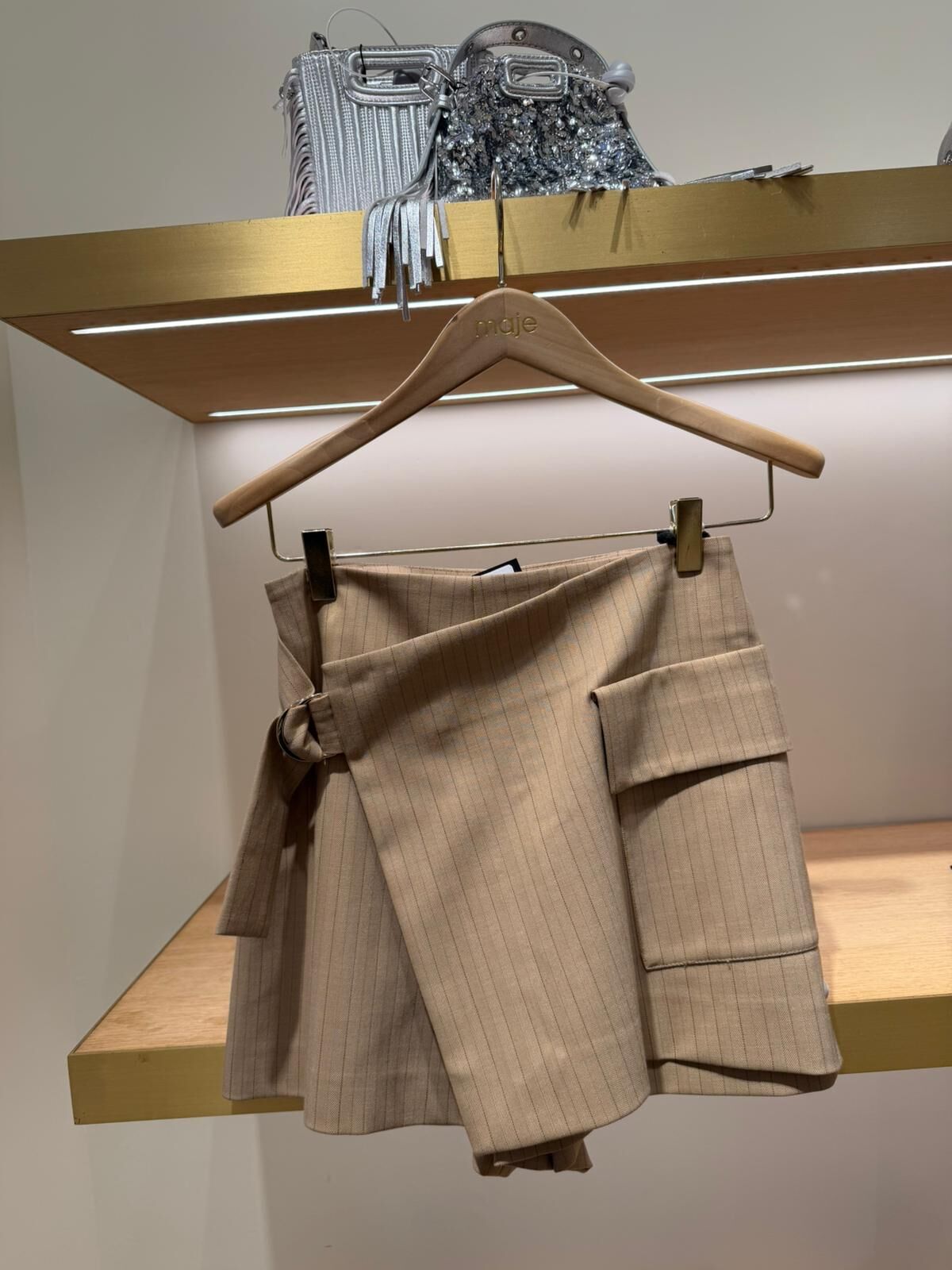 Maje 杏色西裝裙 #MFPSH00531