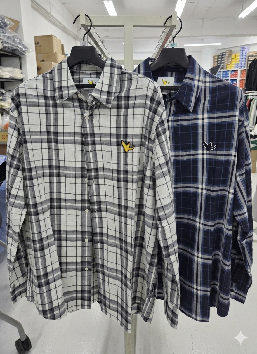 【直播】小飛人 LX033049 格仔恤衫