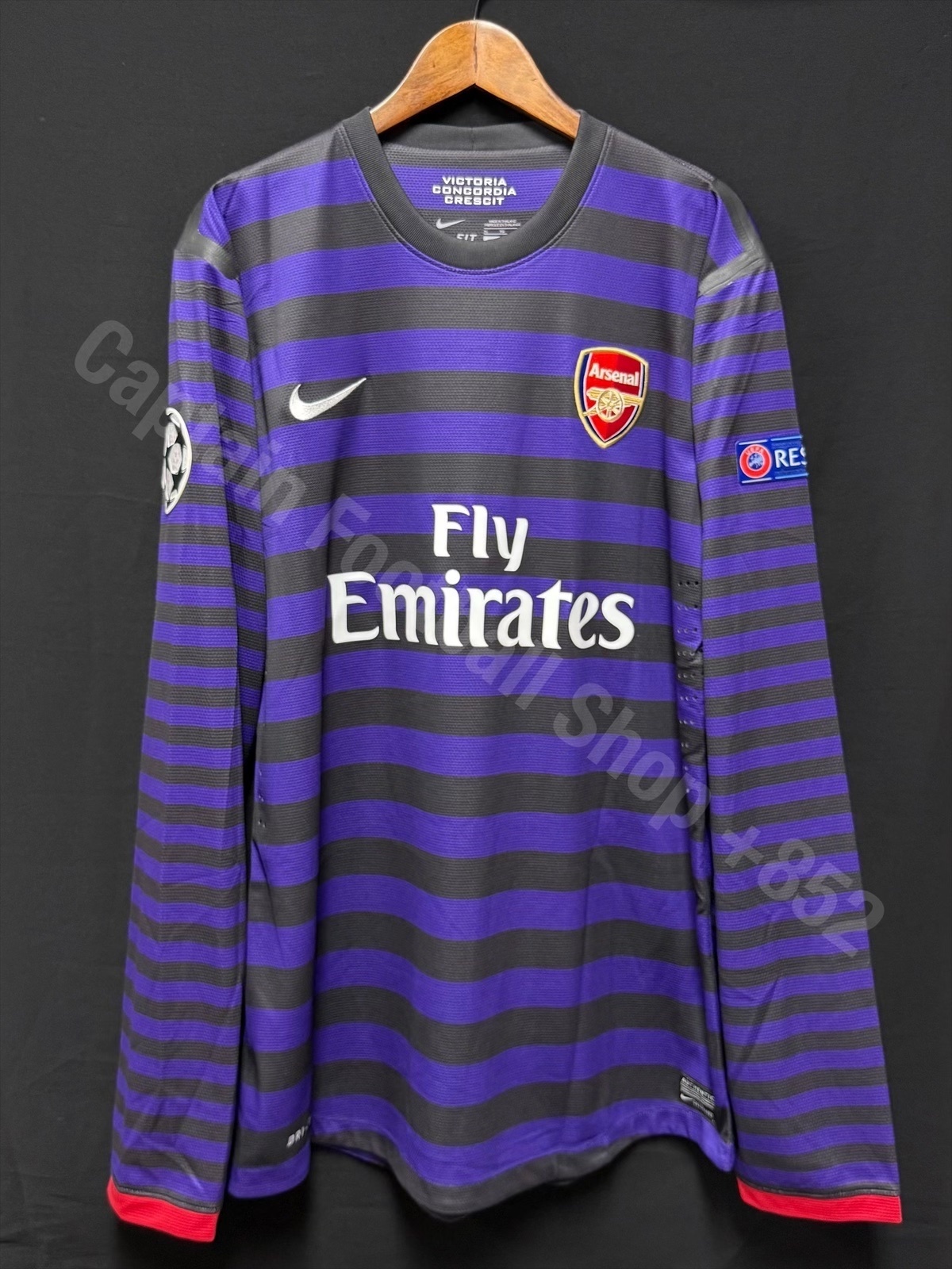 (更衣室版) 阿仙奴 2012-2013 Nike 作客長袖更衣室球員版球衣 #12 GIROUD