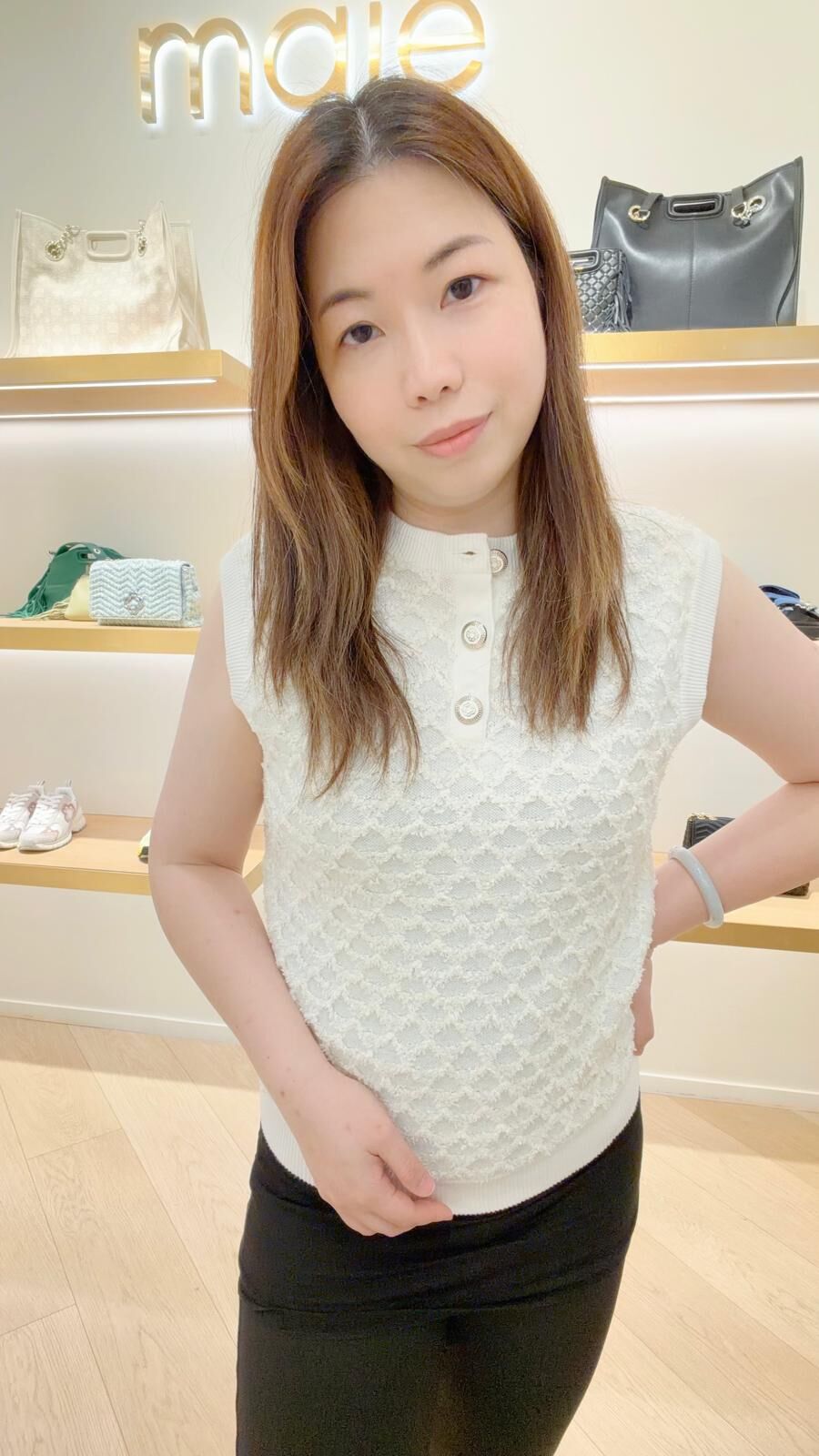 Maje 白色背心 #MFPPU00736