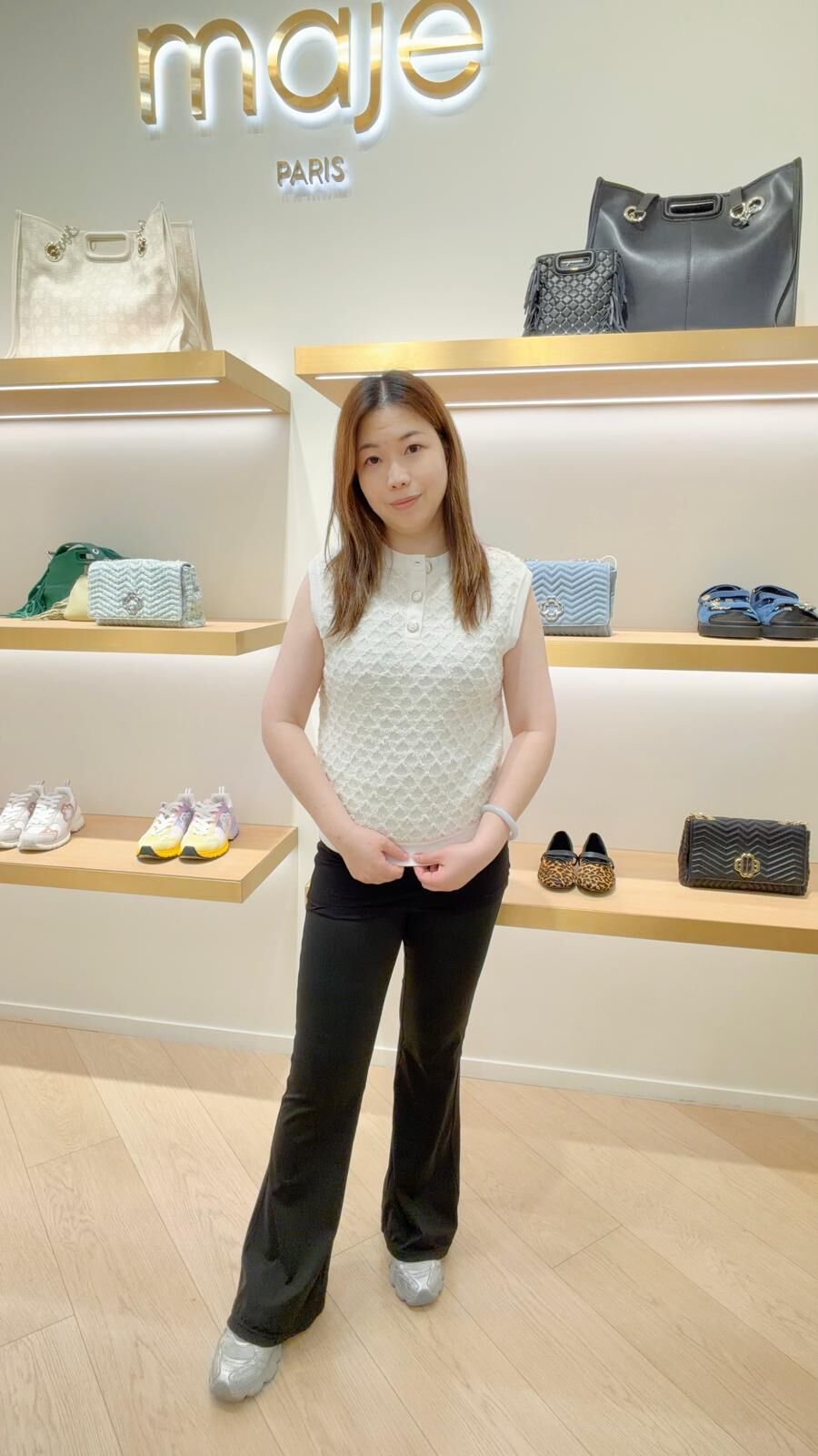 Maje 白色背心 #MFPPU00736