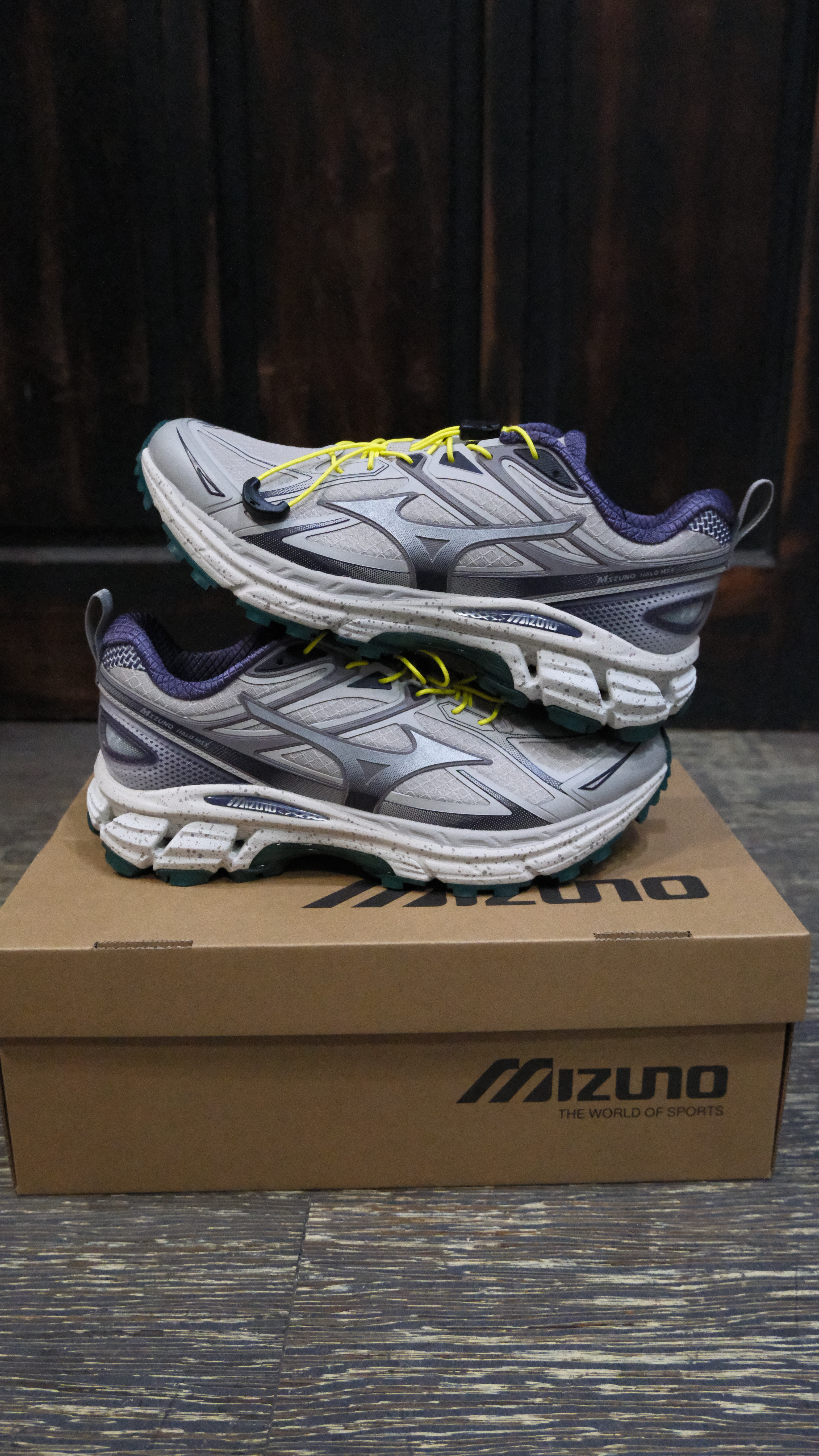 預購開團 Mizuno 美津濃 Halo Mix TL 戶外機能 抽繩鞋帶 灰紫綠 D1GH251211