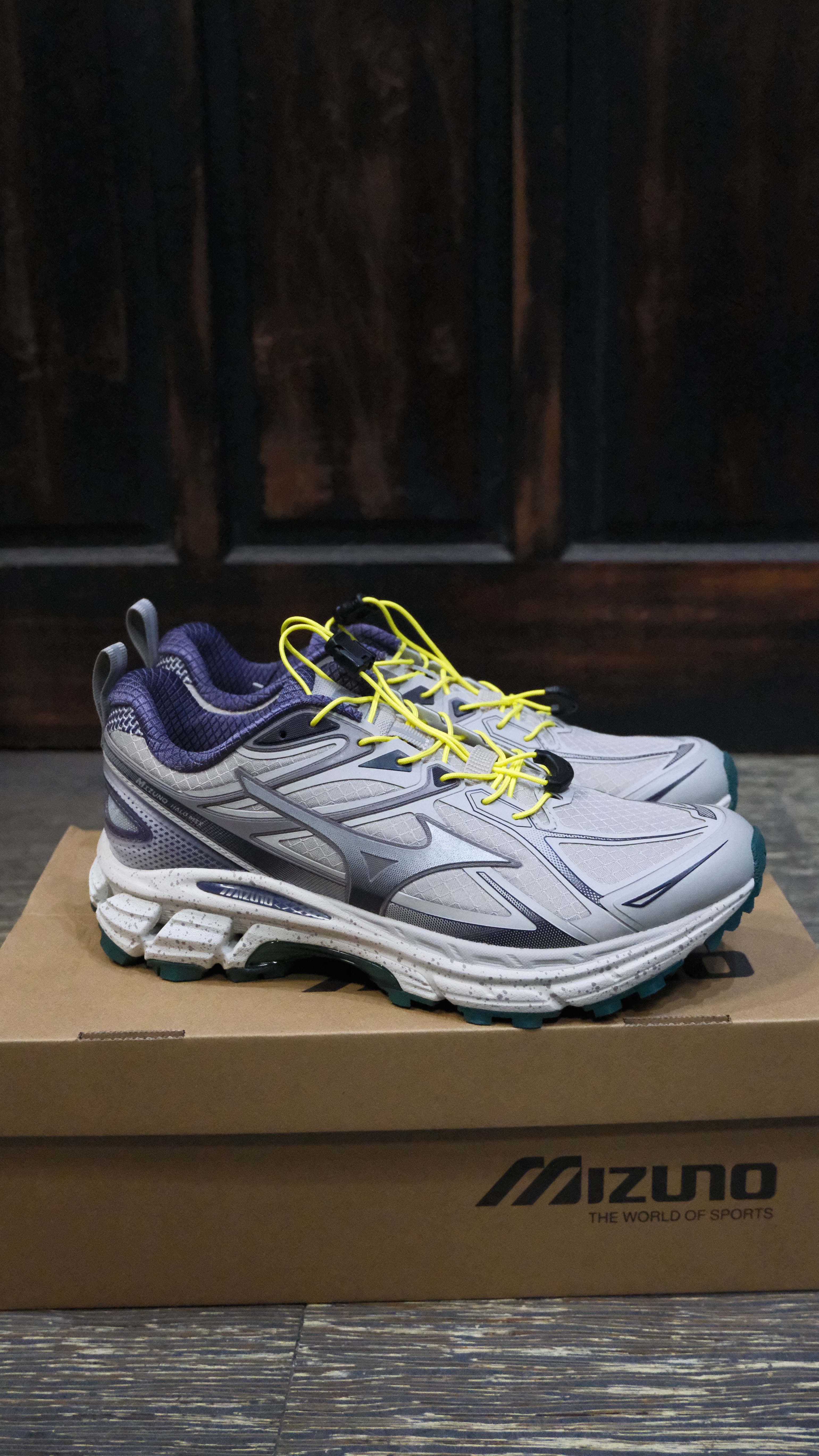 預購開團 Mizuno 美津濃 Halo Mix TL 戶外機能 抽繩鞋帶 灰紫綠 D1GH251211