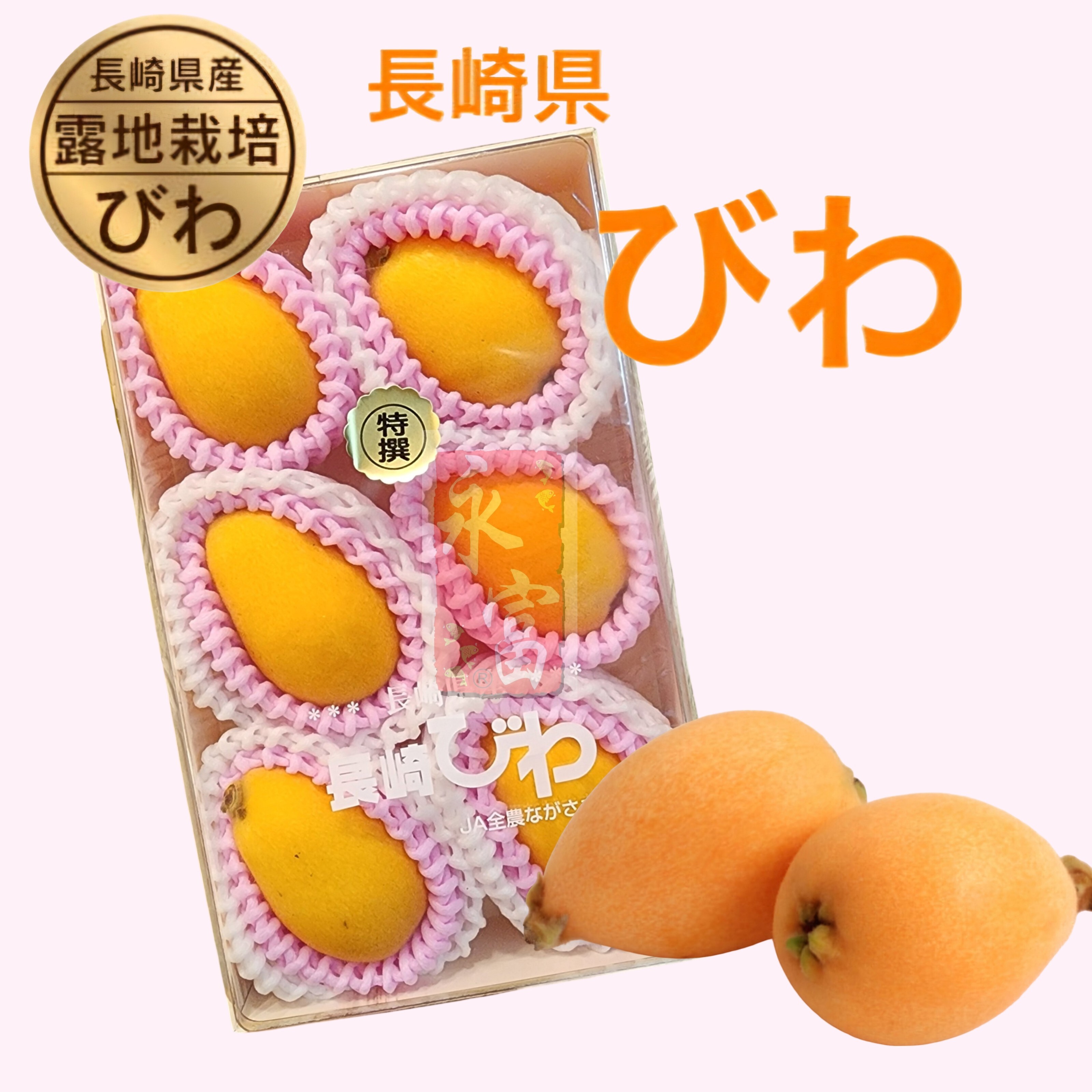 日本長崎縣枇杷果(250G-6-8粒)-1包