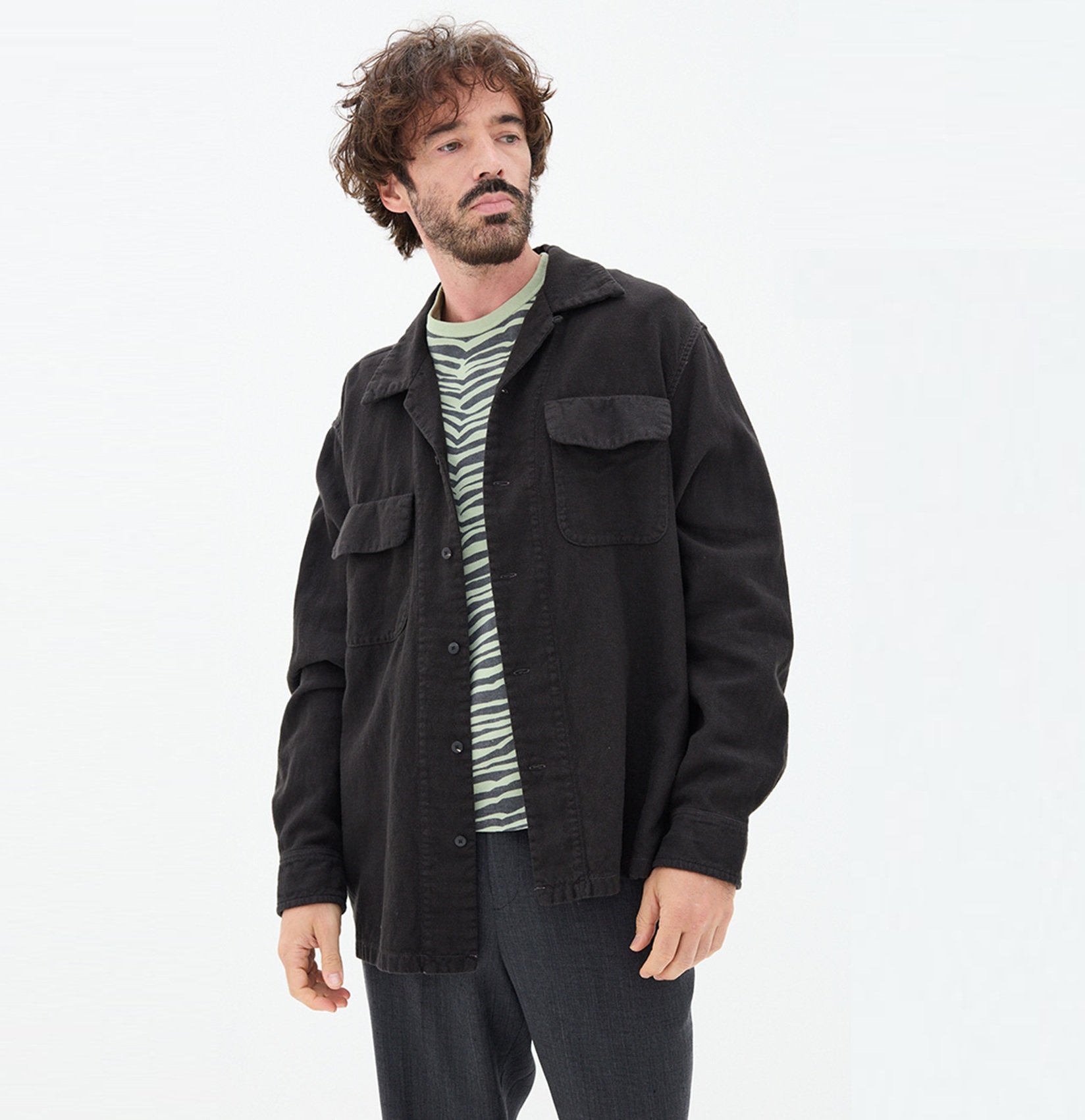 VISVIM 2026 S/S CARROW SHIRT L/S - CHARCOAL PRE ORDER ITEM (預訂中)