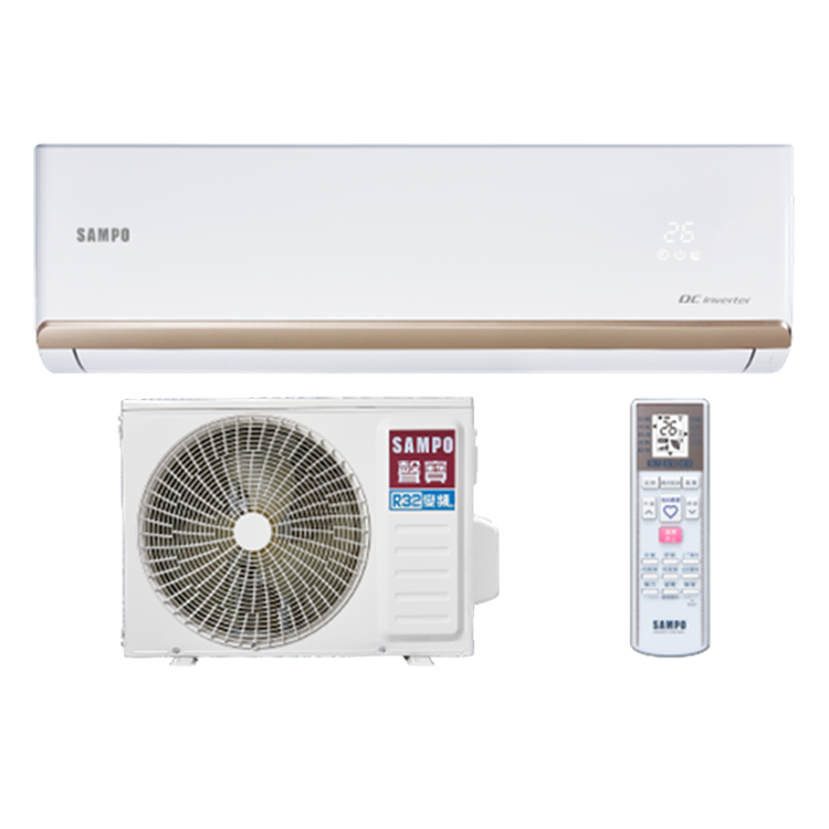 SAMPO 聲寶 6-8坪 時尚NF系列 變頻(冷暖)一對一冷氣(AU-NF50DC+AM-NF50DC)