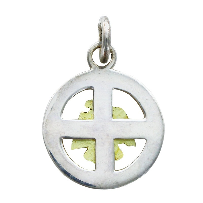 TW Medicine wheel pendant K18 thunderbird