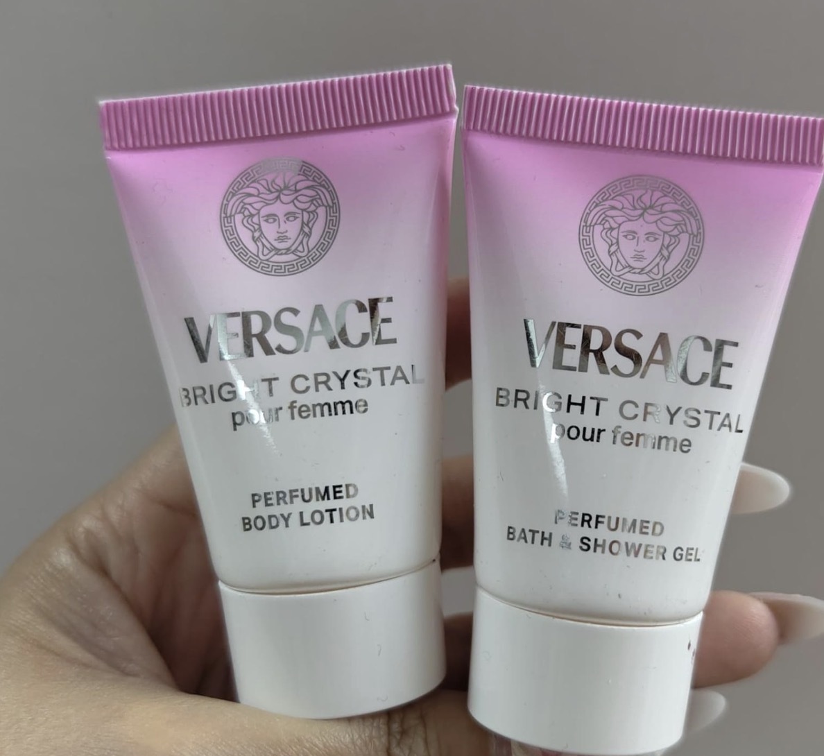 Versace 粉鑽沐浴露/身體乳 SET