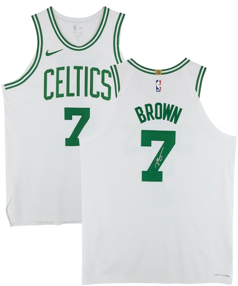 Jaylen Brown Boston Celtics Autographed Kelly Green Nike Icon Edition Authentic Jersey