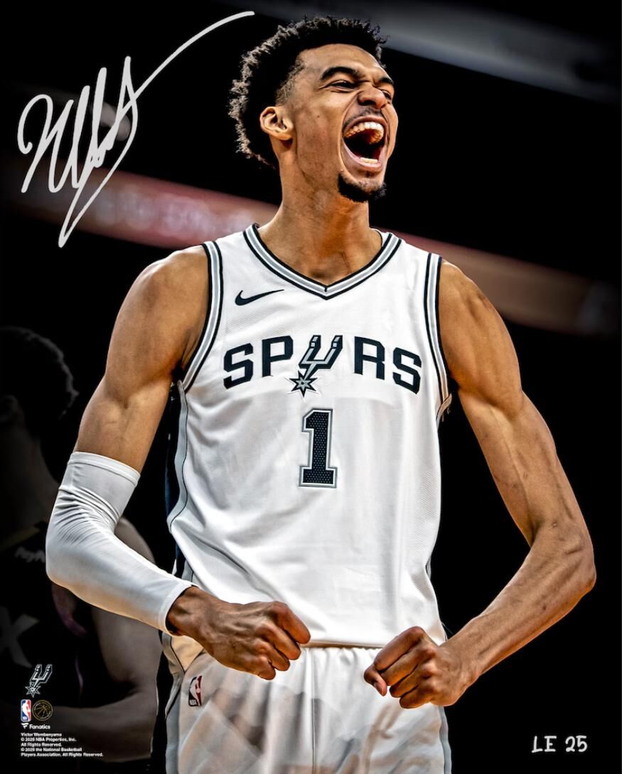 Victor Wembanyama San Antonio Spurs Autographed 16" x 20" Unleashed Photograph - Limited Edition of 25