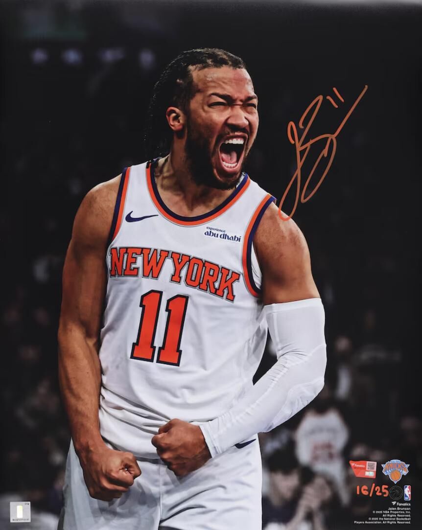 Jalen Brunson New York Knicks Autographed 16" x 20" Unleashed Photograph - Limited Edition of 25