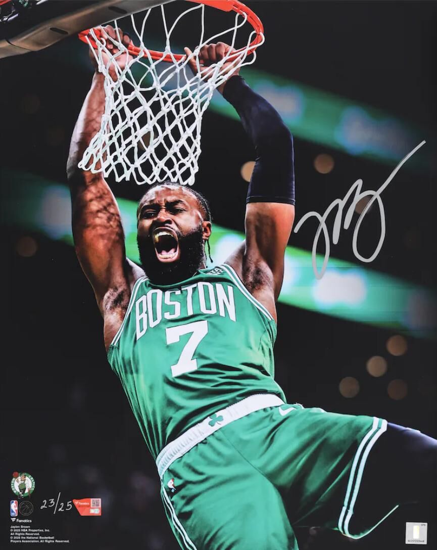 Jaylen Brown Boston Celtics Autographed 16" x 20" Unleashed Photograph - Limited Edition of 25