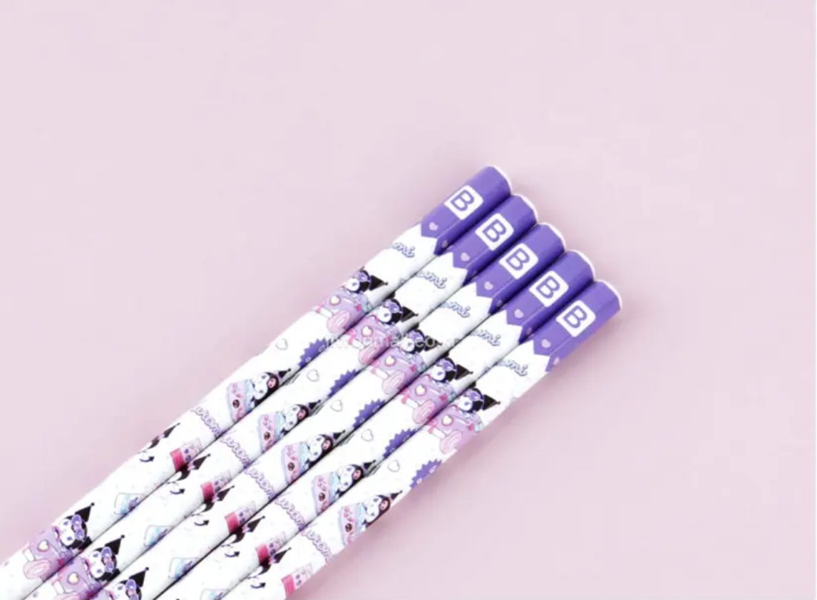 Kuromi 鉛筆5支裝 包裝隨機發放