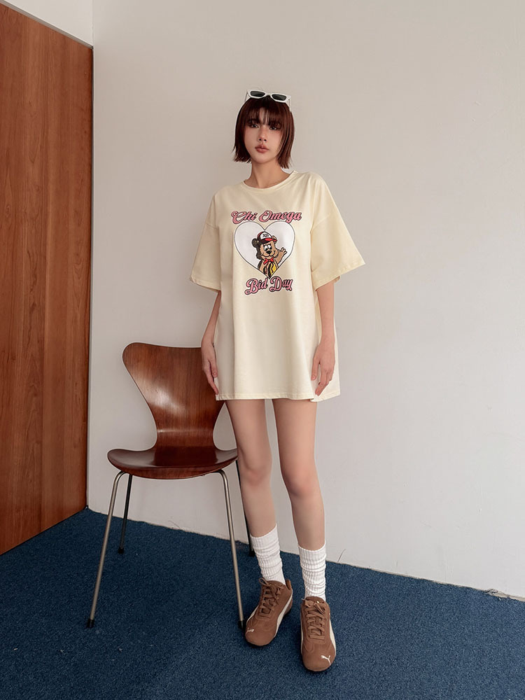 巨Q 美式• 熬夜熊oversized  T（3色）