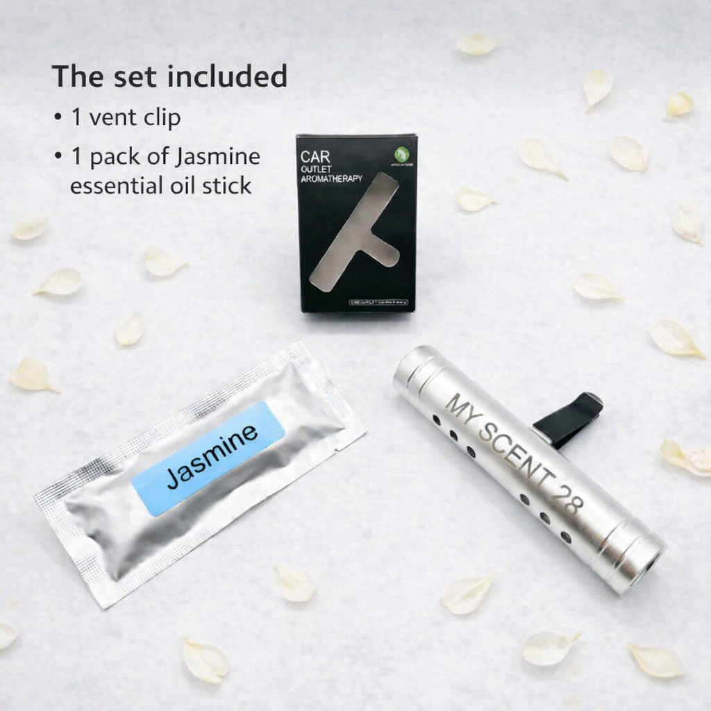 Aluminum Car Vent Clip - Silver