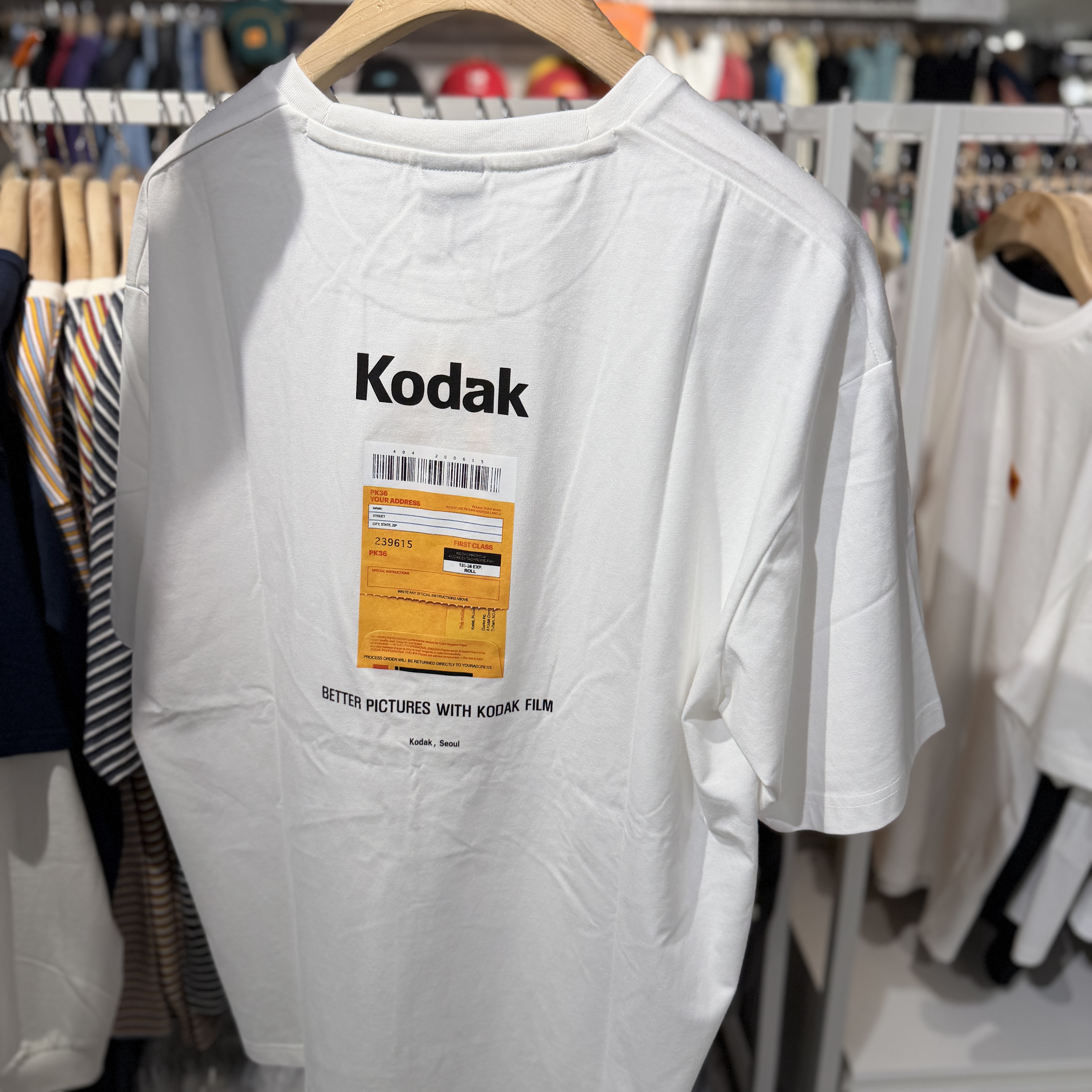 【韓國🇰🇷限時連線 收單至4/2 中午12:00準時收單 ✈️ 】Kodak 柯達 照片檔案郵件 短tee K6223XRS94