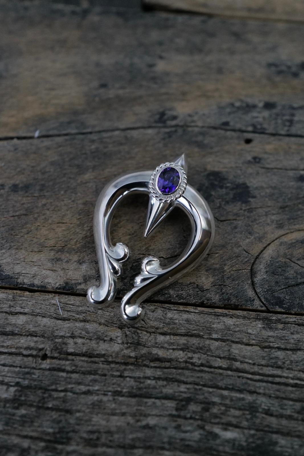 Naja 銀繩紫水晶切割面