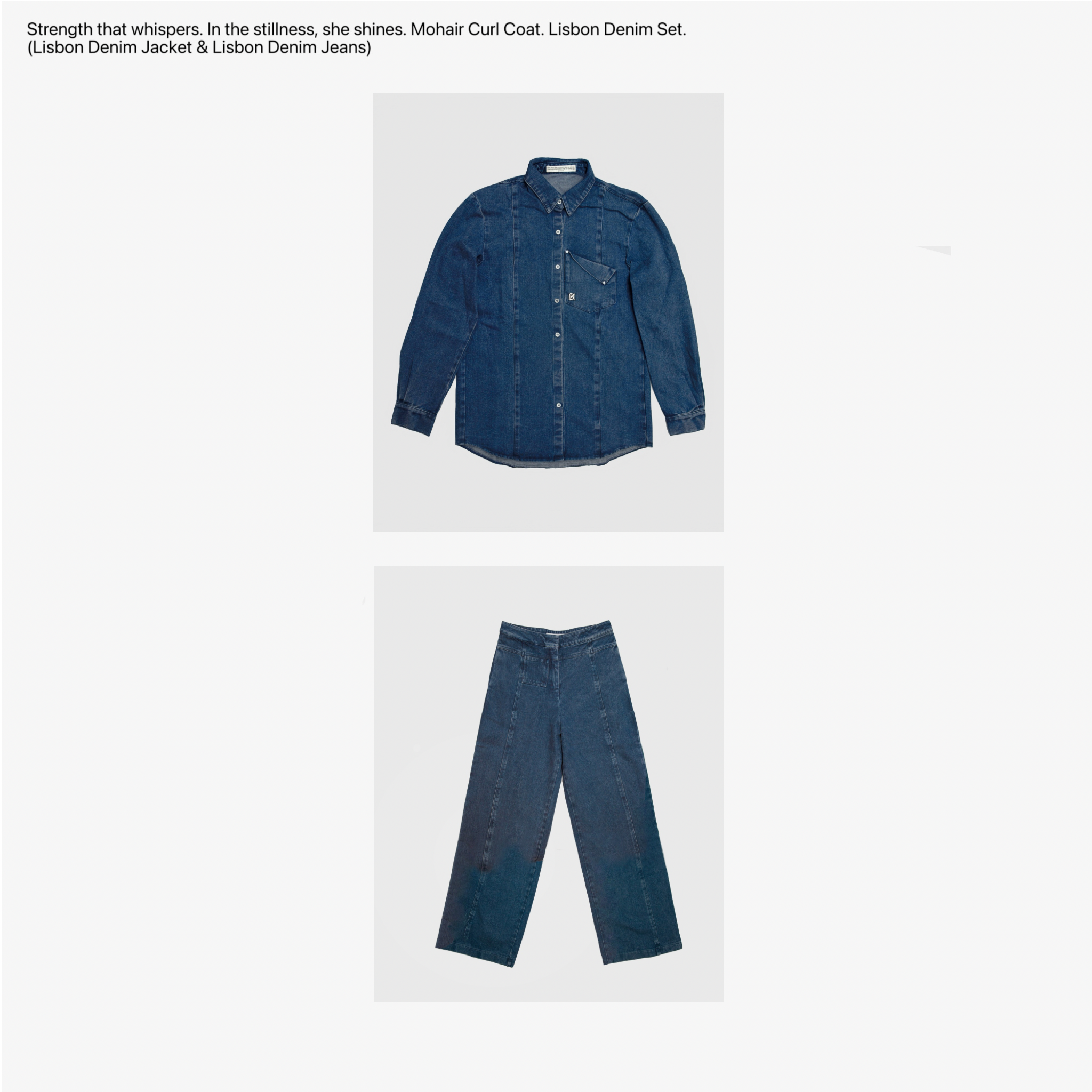 [現貨] TN MADE 25AW - Lisbon Denim Jacket 里斯本丹寧牛仔襯衫+西褲 SET (藍)