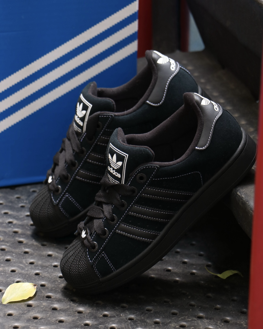 Adidas Superstar ll 全黑 黑色 麂皮 貝殼鞋 2.0 休閒鞋 男女鞋