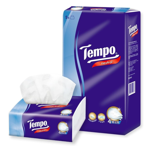 Tempo 4層加厚手抽紙茉莉花味[5包]