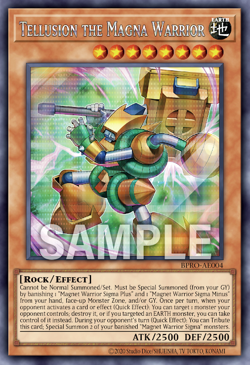 BPRO-AE004 (R/SER)Tellusion the Magna Warrior(磁石的戰士 電磁地神)