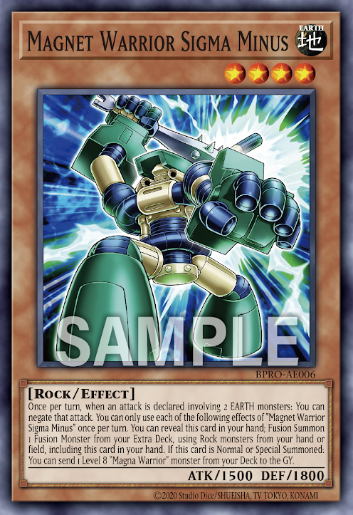 BPRO-AE006 Magnet Warrior Sigma Minus(磁石戰士Σ-)
