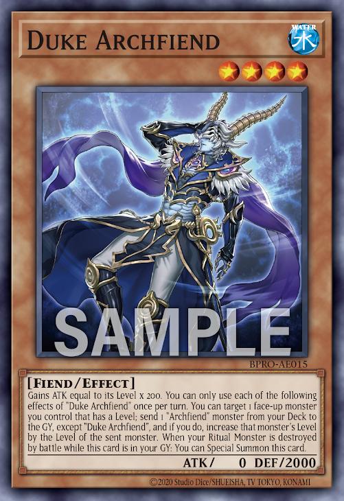 BPRO-AE015 Duke Archfiend(公爵惡魔)